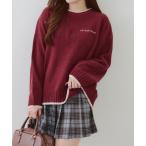 ショッピングアンドミー ニット セーター Ｂａｃｋロゴマットモール レディース