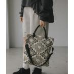 トートバッグ 「2WAY」柄ニット トートバッグ レディース