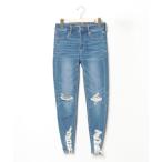 ショッピングアメリカンイーグル 「American Eagle」 デニムパンツ 2 ブルー レディース