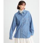 ショッピングダンガリー 「BABYLONE」 長袖シャツ フリー インディゴブルー レディース