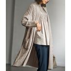 「BELLUNA PLUS」 ニットカーディガン MEDIUM アイボリー レディース