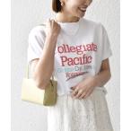 「SHIPS any」 半袖Tシャツ ONE SIZE ホワイト レディース