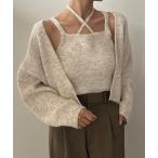 [JUNOAH] вязаный ансамбль LARGE слоновая кость женский 