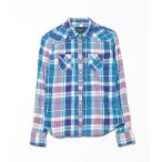 ショッピングアメリカンイーグル 「American Eagle」 長袖シャツ M ブルー レディース