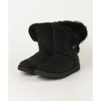 「UGG」 ムートンブーツ 24.0cm ブラック レディース