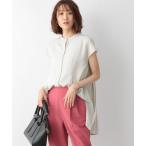 「GLOBAL WORK」 半袖ブラウス MEDIUM アイボリー レディース