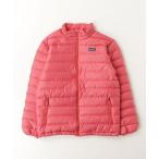 「patagonia」 「KIDS」ワンポイントダウンジャケット L ピンク キッズ