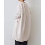「BEARDSLEY」 ノーカラーコート 0 アイボリー レディース