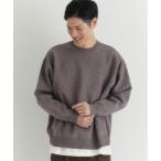 セーター ニット 「BACK NUMBER」ウォッシャブルメランジクルーネックセーター (クールスタイル / 快適さ / 簡単お手入れ / 都会的デザ