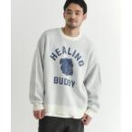  свитер вязаный [BACK NUMBER] bar ключ вязаный животное рисунок вырез лодочкой свитер ( relax Silhouette / Drop плечо / животное 