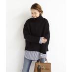 「Deuxieme Classe」 タートルネックニット FREE ネイビー レディース