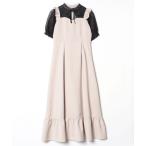 「EATME」 半袖ワンピース MEDIUM ベージュ レディース