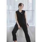 ショッピングセレモニー セットアップ アシンメトリージレパンツスーツ 2点セット レディース セットアップ フォーマル セレモニー 入学式 卒業式 成人式 七五三 お宮参り