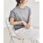 「quaranciel」 半袖カットソー ONE SIZE ライトグレー レディース