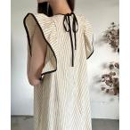 「LAUIR」 半袖ワンピース LARGE ベージュ レディース