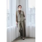 ショッピング七五三 セットアップ サイドベルトジレオールインワンセットアップ 2点セット パンツスーツ レディース フォーマル セレモニー 入学式 卒業式 成人式 七五三