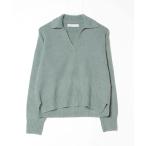 「Abercrombie&Fitch」 長袖ニット S グリーン レディース