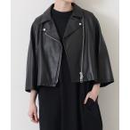 レザージャケット ライダース 「追加」レザー ショートライダースジャケット レディース