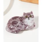 ヘアクリップ 「 nico nico / ニコニコ 」猫モチーフ　PVC ヘアクリップ