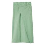 スカート 「セットアップ対応」スウェードアシメストレートスカート