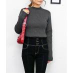 ショッピングスパンコール ニット セーター スパンコールプチハイニット レディース