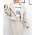 レザージャケット ライダース スエードフェイクファージャケット レディース