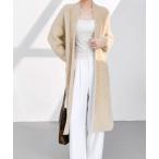 カーディガン ソフトタッチ ロングニットカーディガン／大人上品／軽アウター レディース