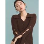 ワンピース ビックカラーメタルボタンワンピース