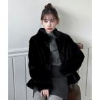 ショッピング動画 コート アウター 「着用動画あり・3色展開」キュービックバックル ファージャケット/2025 AW COLLECTION レディース