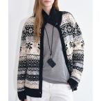 ニット セーター ノルディック柄 トグルボタン ニットカーディガン FD25S059「Fano Studios」「2025AW」 レディース メンズ