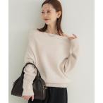 ショッピングcoca ニット セーター 縮絨ニットワンショルダートップス レディース