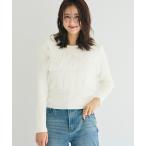 ショッピングニット ニット セーター チュールドッキングリブニット レディース