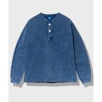 ショッピングOn tシャツ Good On/グッドオン　LS HEAVY HENLEY TEE INDIGO SHAVE メンズ レディース