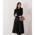 ワンピース レースドッキングニットワンピース / 1216140001