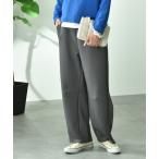 パンツ ポンチカーブパンツ レディ�
