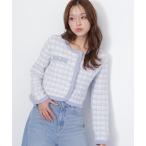 ショッピングSTUART ニット セーター ラメミックスツィードニットジャケット レディース