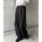 ショッピングアンドミー 「andme」 「alma design」スラックス L ブラック レディース