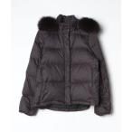 ショッピング毛皮 「green label relaxing」 ダウンジャケット 38 ブラック レディース