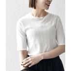 「SHIPS any」 半袖Tシャツ ONE SIZE ホワイト レディース