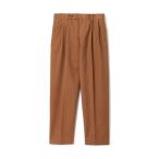 ショッピングシルク パンツ コットンシルクモールスキン 1プリーツ テーパードパンツ メンズ