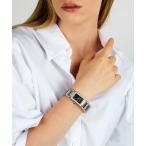 腕時計 「KARL LAGERFELD/カール・ラガーフェルド」パリ - ブラック サンレイ ダイヤル シルバー ブレスレット レディース