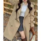 トレンチコート コート YUGA　ミディアム丈トレンチコート レディース