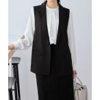 ショッピングジレ ベスト ジレ 「ストレッチ・ウォッシャブル・イージーケア」テーラードジレ レディース