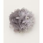 ブローチ ２連花コサージュ レディース