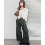  брюки-карго Denim cargo широкий брюки женский 