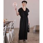 ショッピングつなぎ オールインワン 「BONLECILL noir」マルチウェイツイードフリルオールインワン レディース