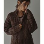 ショッピングTOKYO カーディガン ダブルジップケーブルニットカーディガン レディース