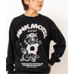 ショッピングプリン tシャツ M2633 PINK MOTEL ベアープリントロンT レディース