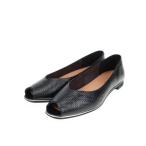 パンプス 「HIMIKO」ピープトゥフラットパンプス/661117