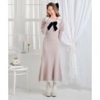 ワンピース マルチWAY配色ニットワンピース「大きいサイズ有り」